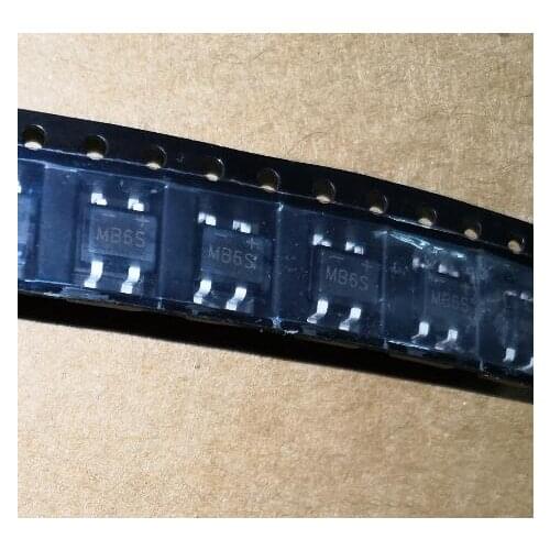 100PCS MB6S 600V 0.5A SOP-4
