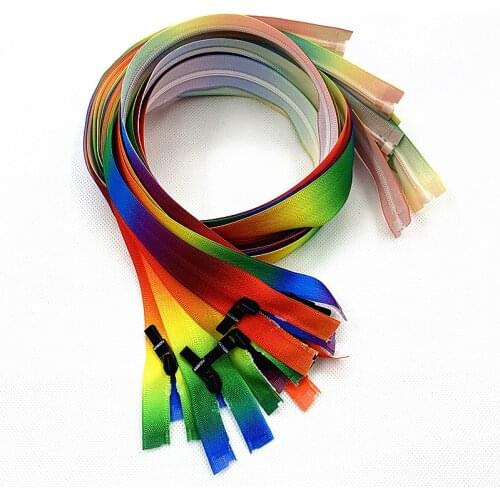 20 pces 3 # extremidade aberta 20 -70 cm (8 -27.5 polegadas) zíper de náilon colorido, alfaiataria, ofício de costura