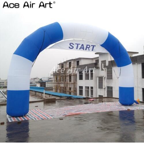 2015 new desgin round Inflatable start line and finish line arch with removable banner
