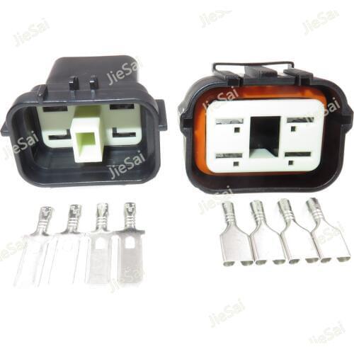 4 Pin 344074-1 344080-1 Female Male Waterproof Plug Electrical Auto Connectors 6.3mm Plug