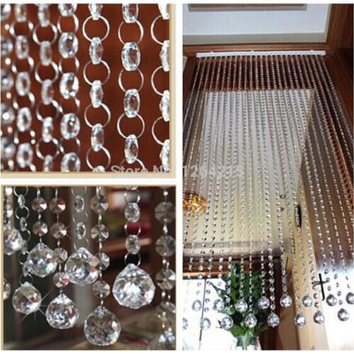 400 meter acrylic clear crystal modern style beaded curtain flocked curtain use for living room etc decration