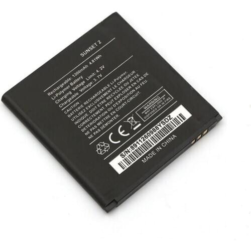 For Wiko Sunset 2 Battery 1300mAh Sunset2 Bateria Batterie