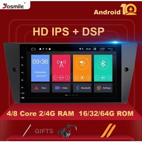 IPS DSP 8 Core 4GB 64G 1 Din Android 10 Car Radio Stereo For BMW E90/E91/E92/E93 Multimedia Player Navigation GPS DVD head Unit