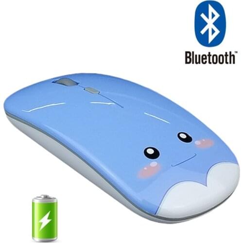 Bluetooth Mouse Wireless Cute Cartoon Silent Computer USB Optical Dual Mode Mause Gamer Rechargeable Slim Mice For Xiaomi PC