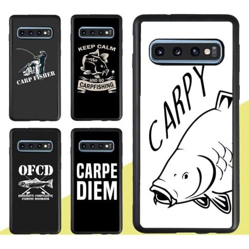 Carp Fishing Quotes Case For Samsung Galaxy S20 Plus S9 S10 Note 20 Ultra A50 A70 A51 A71 A21S A20e A31 M31 M21