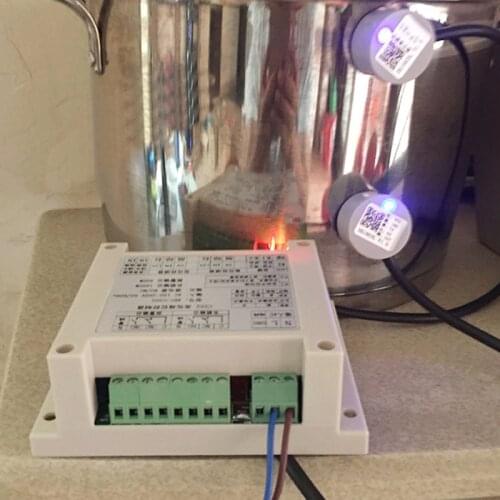 Stainless steel barrel high and low liquid level automatic controller ultrasonic non-contact liquid level switch external barrel