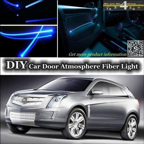 For Cadillac Provoq interior Ambient Light Tuning Atmosphere Fiber Optic Band Lights Inside Door Panel llumination Not EL Light