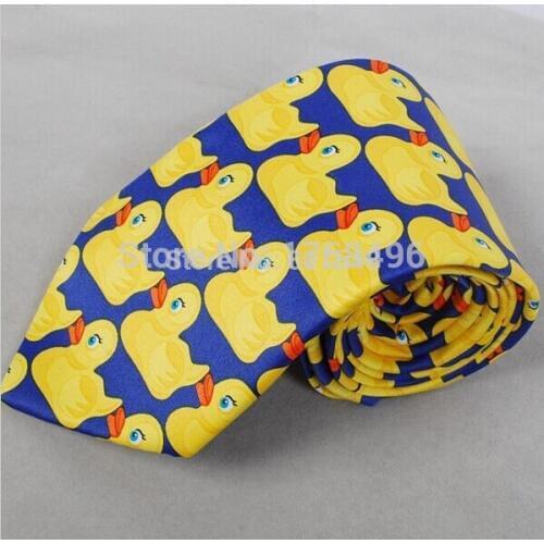 HIMYM How I Met Your Mother Mens Adult Yellow Duck Tie Barneys Ducky Tied Necktie Party Halloween Wholesale Barneys Ducky Tie