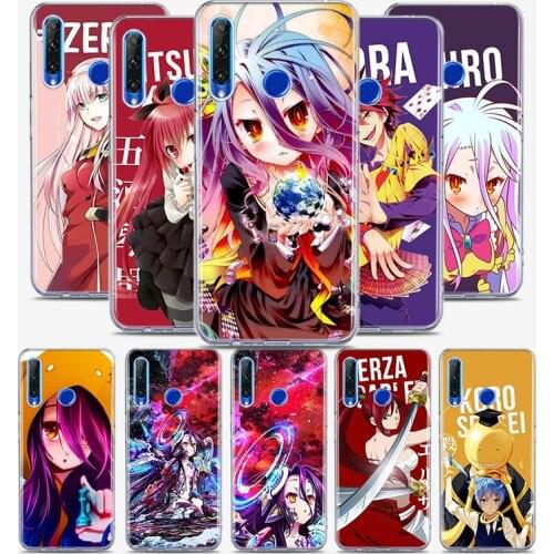 Game NO life Anime Silicone Cover For Honor 30 30S 30i 9 10 9A 9C 9S 9N 10i 10X 9X Lite Pro 5G Phone Case