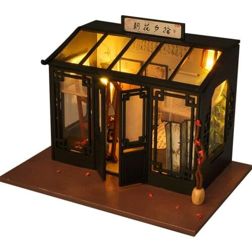 Diy Doll House Chinese Classical Style Series Morning Flowers Sunset Model House Birthday Creative Gift Valentines Day Gift