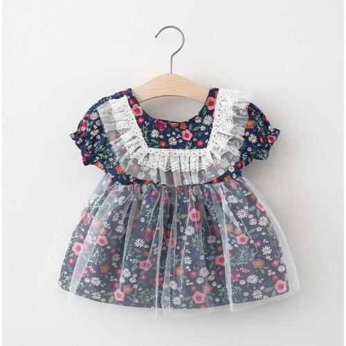 Summer Infant Baby Girl Dress Toddler Girls Clothes Casual Print Princess Birthday Party Dresses 0-2 year Baby Clothing Vestidos