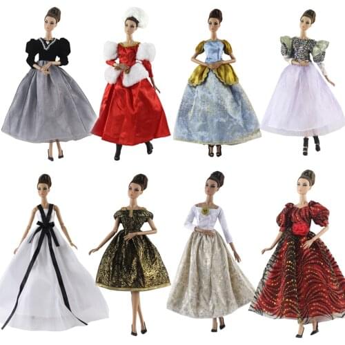 Handmade Fashion 1/6 Coat Evening Wedding Dress Wear Skirt 30cm Doll Clothes For Barbie Doll Accessories Toy