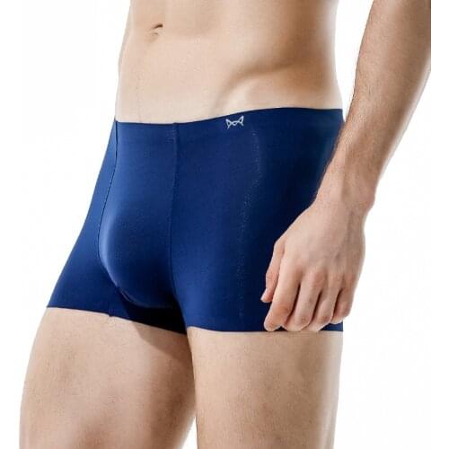 Modal Boxers Sexy Men Underwear Ice Silk Panties Man Breathable Pouch Underpants Male Boxershorts Ropa Interior Homme Plus Size