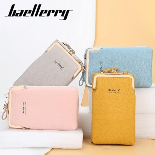 2020 New Women Casual Wallet Brand Mobile Phone Wallet Big Card Holders Wallet Handbag Purse Clutch Messenger Shoulder Bag