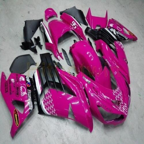 ABS Plastic Bodywork Set fairing for ZX14R 2006 2007 2008 2009 2010 2011 2012 2013 2014 2015 2016 ZX-14R Injection mold pink kit