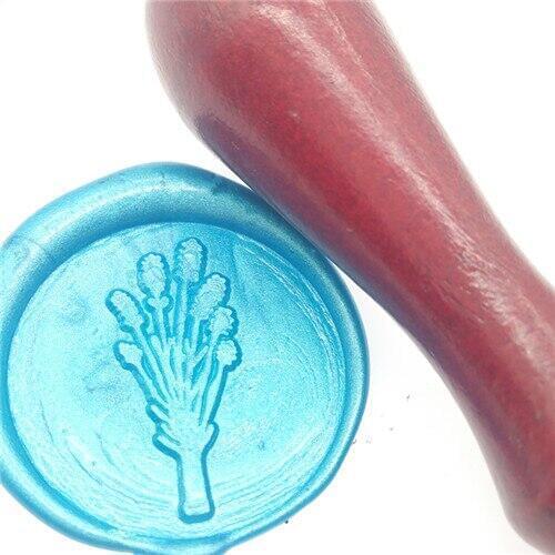 Lavender leaves Wax Stamper Wax Seal Stamp/Sealing Wax Seal/Wax Stamp/wood handle box set kit wedding greeting envelop gifts
