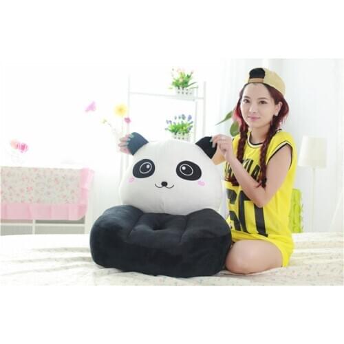 Lovley plush black and white panda children sofa toy cute panda sofa toy gift about 50x45cm 0411