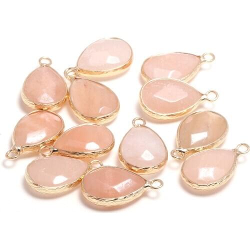 Natural Semi Precious Stone Pendant Drop For Jewelry Making DIY Necklace Bracelets 13x23mm[Package Sale]