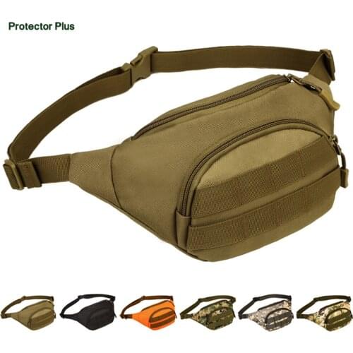 Men Women Portable Outdoor Waist Bag Chest Bag Military Hiking Tactical Hunting Camo Belt Pack Running Sports Phone Pouch