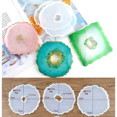 Wave Coaster Transparent Silicone Mould For DIY Mould Making Epoxy Resin Jewelry DIY Craft
