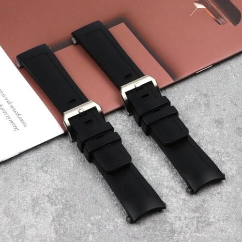 22mm Rubber Silicone Watch Strap For IWC AQUATIMER FAMILY Watchband IW356802/376705/376710/376711/376708/356801/356810/376709