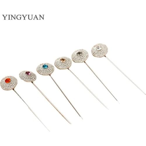 TZ3 Fashion Rhinestone muslim hijab headwear pins clip
