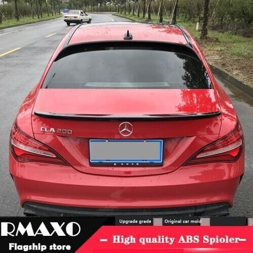For Benz CLA W117 ROOF Spoiler 2014-2017 High Quality ABS Material Car Rear Wing Primer Color Rear Spoiler