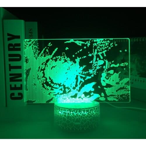 Jujutsu Kaisen Anime 16 Colors LED White Base Night Light for Kid Bedroom Decor Birthday Gift Manga Gojo Satoru 3D Table Lamp