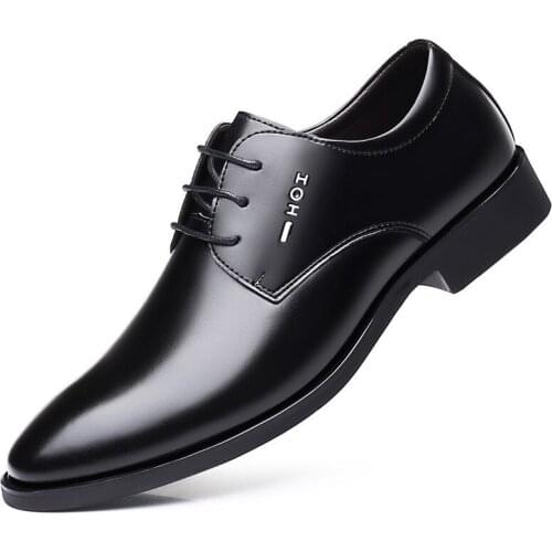 Hidden Heel 6cm Genuine Leather Shoes Men Formal Shoes in High Quality Oxford Mens Shoes Dress Flats Sapatos Masculinos Social