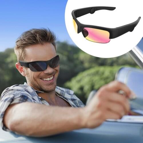 Smart Glasses Wireless Sunglasses Bone Conduction Headphone Headset With Mic