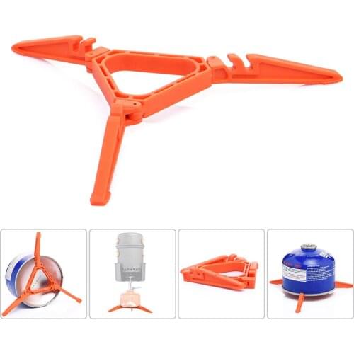 Outdoor Universal Stove Canister Stand Foldable Gas Tank Bracket Outdoor Camping Stove Air Bottle Shelf Tripod Folding Canister