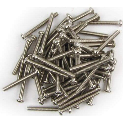 NEW Pack of 30PCS Chrome Guitar Pickup Mounting Screws Humbucker Pickup Screws 3x36mm