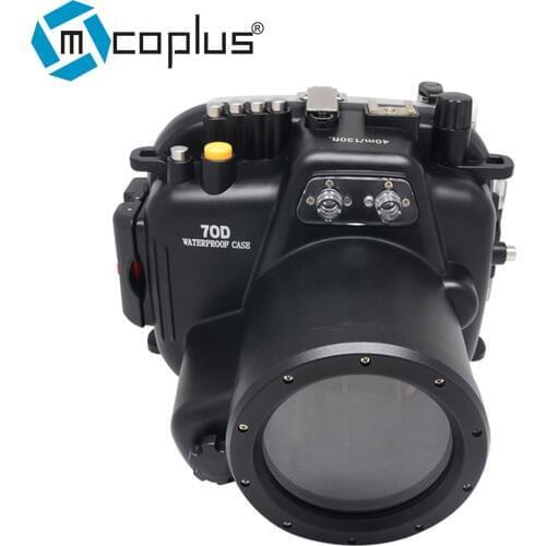 Mcoplus 40M Waterproof Underwater Camera Housing Case for Canon EOS 70D 18-135mm Lens