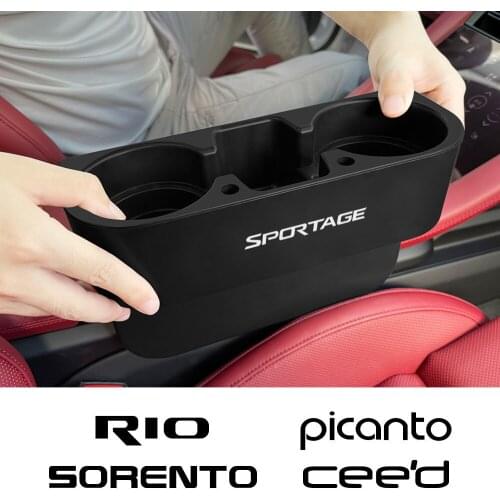 Car Seat Gap Storage Box For Kia Sportage Rio Picanto Sorento Ceed Optima Soul Forte Cadenza K9 Sedona Telluride Accessories