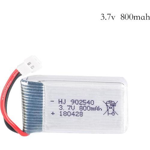 3.7V 800mAh 25c Lipo Battery 902540 for Syma X5 X5HC X5HW CX-30 K60 RC Quadcopter Best Quality Drone Spare Part 3.7 v800mah 1pcs