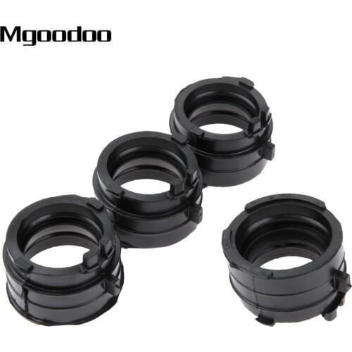 4Pcs Motorcycle Carburetor Adapter Interface Insulator Connector Pipe For Honda CBR400 NC23 87-89 NC29 90-94 CB-1 (CB400F) 89-91