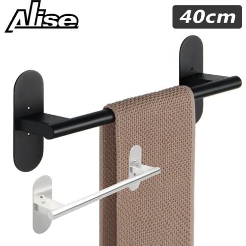 40cm Towel Rails Wall Mounted Bathroom Towel Holder, Hand Towel Holder SUS304 Stainless Steel Bathroom Shelf Storage Rack