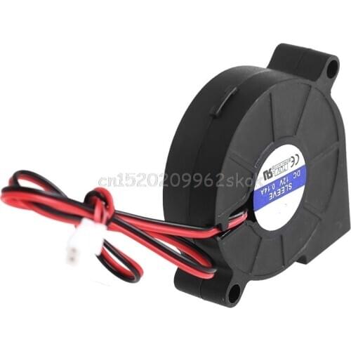 50mmx15mm DC 12V 0.14A 2-Pin Computer PC Sleeve-Bearing Blower Cooling Fan 5015