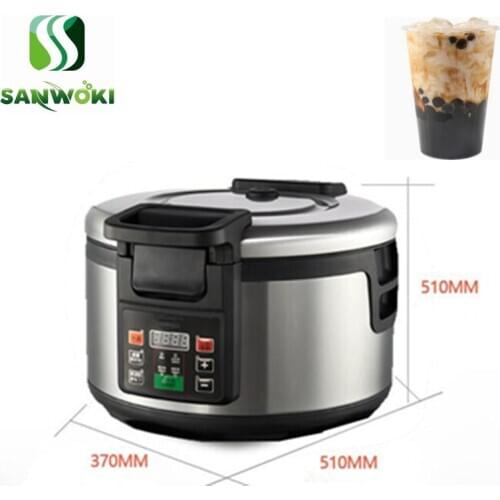 16L Commercial Fully Automatic Pearl Pot Cooking Sago machine Tapioca pearl cooker machine taro ball boiling machine 110v 220v