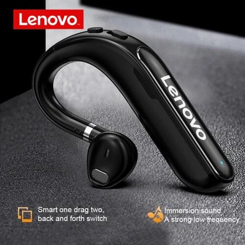 Lenovo TW16 Ear Hook Wireless Headphone Bluetooth Earhook Earphone Handsfree Sports Running Headset with Mic For Driving Meeting