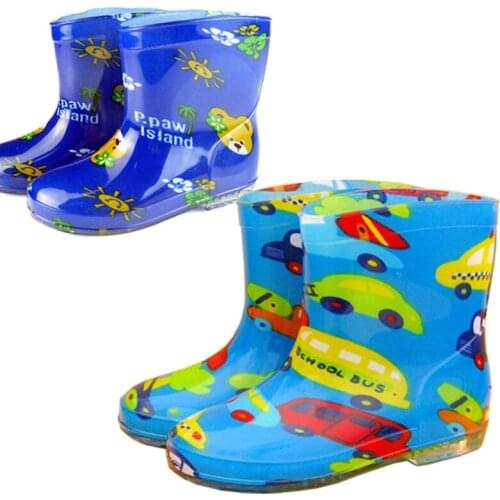 Boots Childrens Shoes Mother & Kids boys girls plastic fashion rain boots kids slip-on flat with whole sale hot kids boots