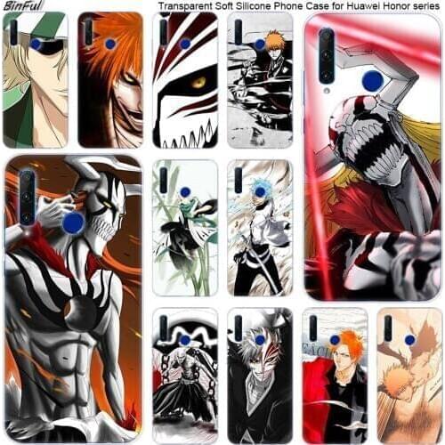 Hot Anime Bleach ichigo Soft Silicone Phone Case for Huawei Honor 20 20i 10 9 8 Lite 8X 8C 8A 8S 7S 7A Pro View 20 Fashion Cover
