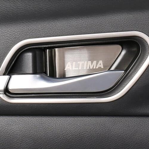 Car door bowl decorated patch interior Handle Protector Cover sticker for nissan Altima 2019 2020 car styling accessories