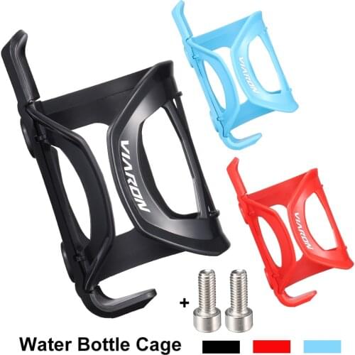VIARON Bicycle Bottle Water Holder Vacuum Plating Color Lightweight Bike Water Bottle Cage for Mountain Road Cycle Equipment