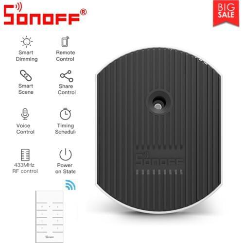 Sonoff D1 Dimmer 433Mhz RF Controlled & Wi-Fi Switch Adjust Light Brightness Work Google Home Alexa Smart Home Dropshipping