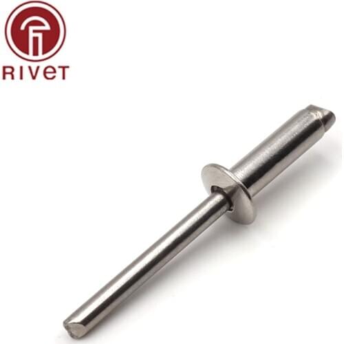 DIN 15983 M3.2 Stainless Steel And Steel Blind Rivet Round Head Open Type Csk Head Pop Rivet Multi Size 20 Pcs