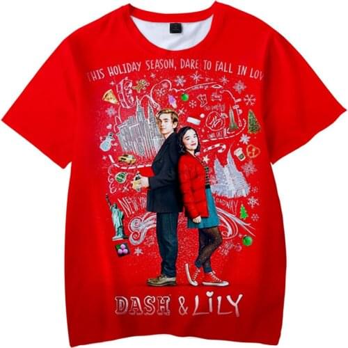 Dash & Lily 3D Printed T-shirt Fashion O-Neck Men Women T Shirt Summer Short Sleeve Streetwear American Tv Series Unisex Top Tee