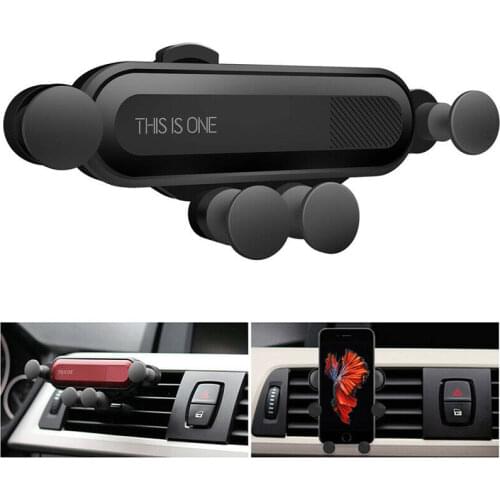 Gravity Mobile Phone Holder on Car Air Vent Mount Stand for IPhone Samsung Universal Bracket 360 Degree Rotatable