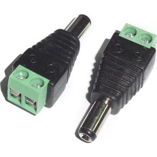 Jack 2.5mm stereo female to AV Screw Terminal Stereo 5.5X2.5MM 12V male 2pole Terminal Block Plug connector
