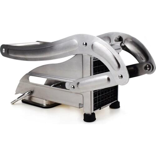 JIKEAN Stainless Steel Potato Cutter Manual Fries Maker Machine Kitchen Gadget Home Food Slicer Vegetable Shredder With Sucker
